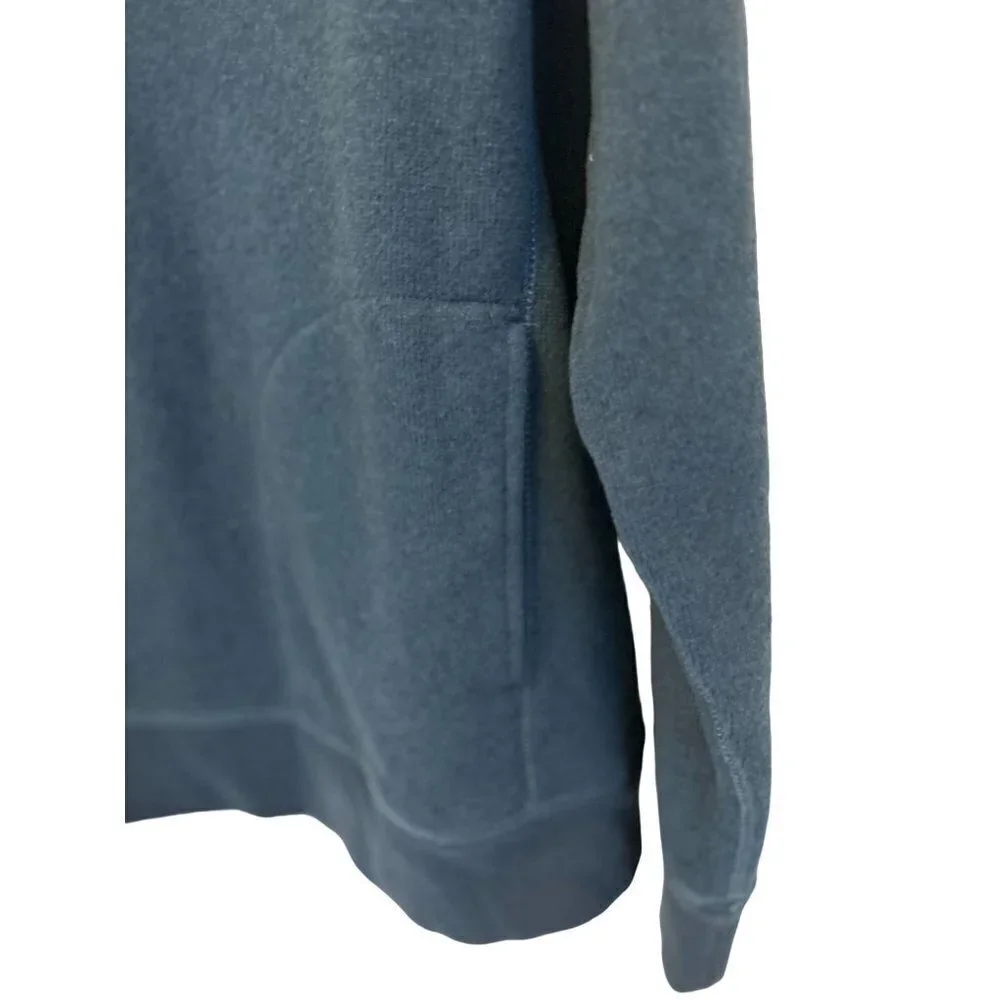 J.CREW Knit Wear 1/4 Zip Fleece Pullover Blue Sweater Long Sleeve Size XLarge